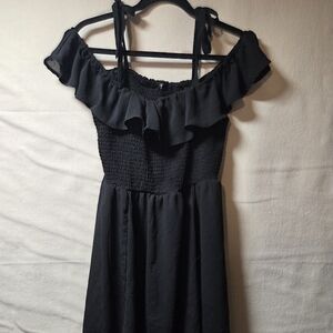 Torrid Black Off-Shoulder Swim Coverup